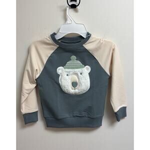 Little Sleepies Play Collection Polar Bear Sweatshirt Size 4T NWT Winter Cute